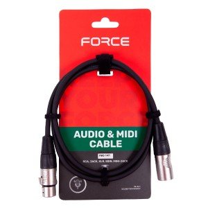 FORCE FMC-14/1 Шнур микрофонный XLR (F) -XLR (M), позолоченные разъемы Rean by NEUTRIK, длина 1 метр FORCE FMC-14/1 Шнур микрофонный XLR (F) -XLR (M), позолоченные разъемы Rean by NEUTRIK, длина 1 метр