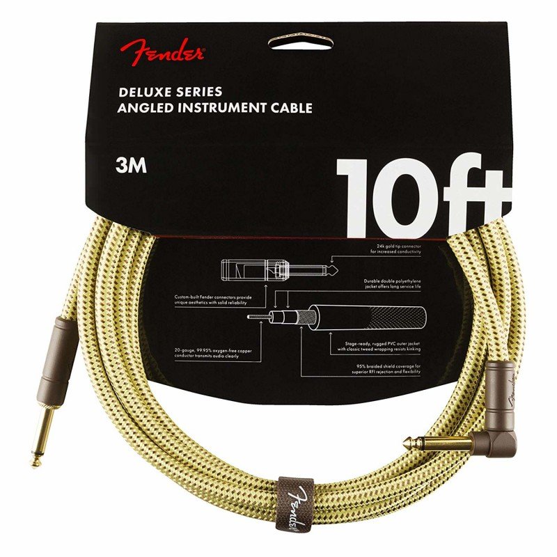 Fender DELUXE 10" ANGL INST CABLE Tweed