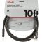 FENDER FENDER 10' ANGLE INST CBL BLK инструментальный кабель, черный, 10' (3,05 м)