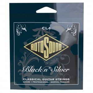 ROTOSOUND CL4 SUPERIA Black and Silver Струны для классической гитары, чёрный нейлон и посеребрение, нормальное натяжение ROTOSOUND CL4 SUPERIA Black and Silver Струны для классической гитары, чёрный нейлон и посеребрение, нормальное натяжение