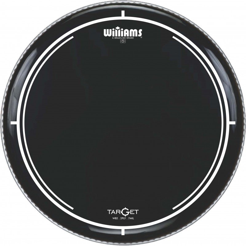 WILLIAMS WB2-7MIL-13 Double Ply Black Oil Target Series 13' - 7-MIL двухслойный пластик для тома и малого барабана прозрачный