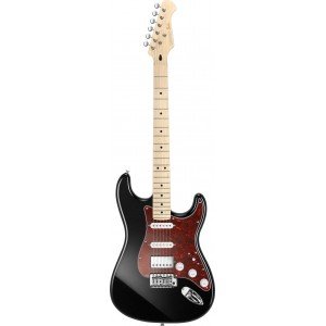 DONNER ST-152 Black электрогитара, цвет черный, чехол в комплекте