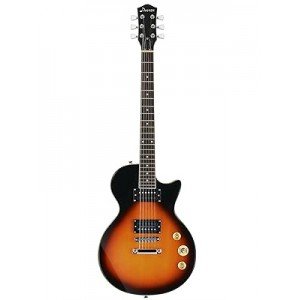 DONNER LP-124 Sunburst электрогитара, цвет санберст, чехол в комплекте