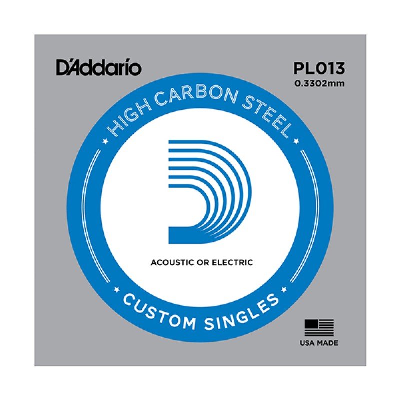 D`ADDARIO MOSCOW PL013 Plain Steel Отдельная струна без обмотки, сталь, .013