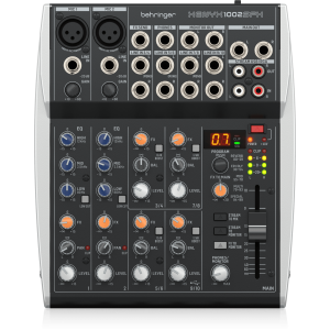 BEHRINGER XENYX 1002SFX аналоговый микшер с 10 входами и USB интерфейсом для стриминга, процесор эффектов Klark Teknik BEHRINGER XENYX 1002SFX аналоговый микшер с 10 входами и USB интерфейсом для стриминга, процесор эффектов Klark Teknik