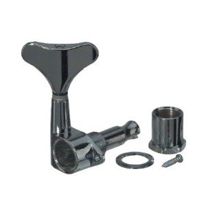 FIRE&STONE Machineheads E-Bass Колки для бас-гитары закрытые, хром, 4 в линию