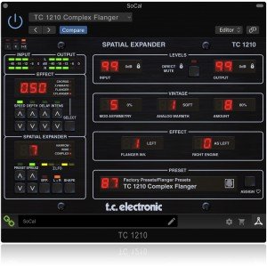 TC Electronic TC 1210-DT плагин стереорасширителя/стерео хоруса/фленджера с контроллером TC Electronic TC 1210-DT плагин стереорасширителя/стерео хоруса/фленджера с контроллером
