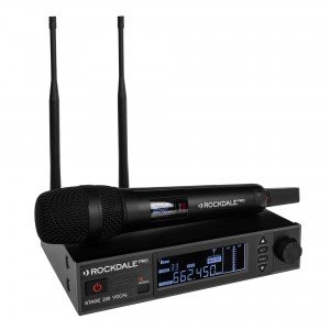 ROCKDALE PRO Stage 200 BK Vocal вокальная радиосистема с ручным металлическим передатчиком и ЖК-дисплеем, цвет передатчика - чер
