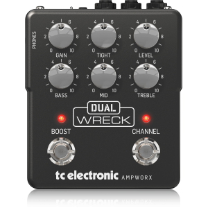 TC ELECTRONIC DUAL WRECK PREAMP 2-канальный напольный предусилитель TC ELECTRONIC DUAL WRECK PREAMP 2-канальный напольный предусилитель