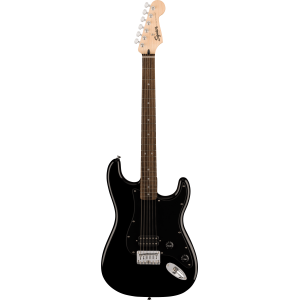 Fender Squier Sonic Stratocaster HT H, Laurel Fingerboard, Black Pickguard, Black