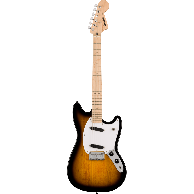 Fender Squier Sonic Mustang, Maple Fingerboard, White Pickguard, 2-Color Sunburst