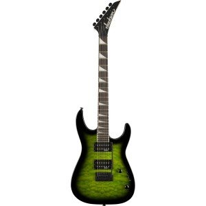 JACKSON JS Series Dinky JS20 DKQ 2PT Transparent Green Burst электрогитара, цвет зеленый JACKSON JS Series Dinky JS20 DKQ 2PT Transparent Green Burst электрогитара, цвет зеленый