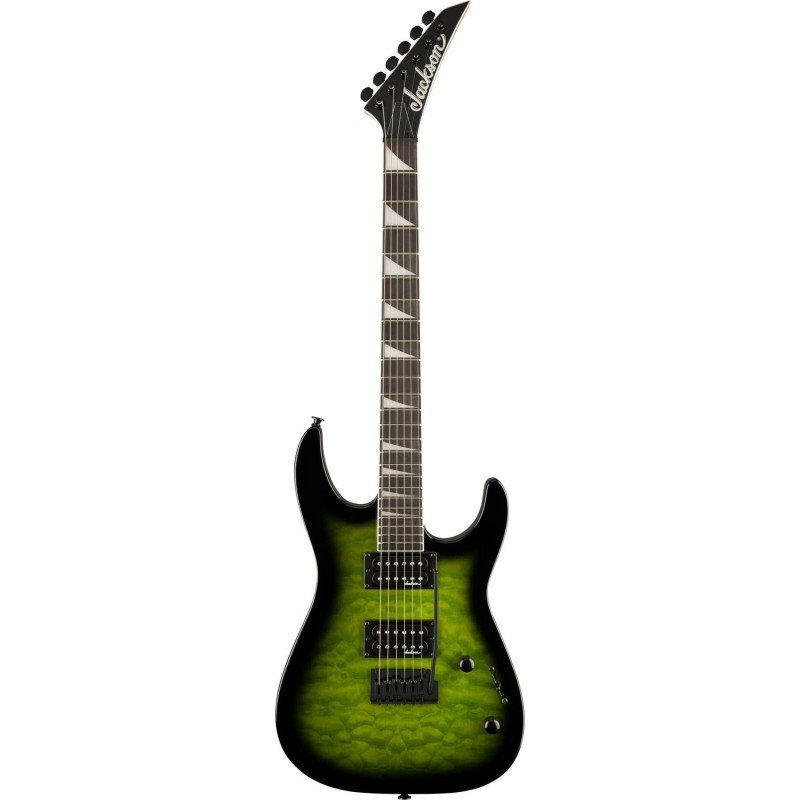 Jackson JS Series Dinky JS20 DKQ 2PT Transparent Green Burst