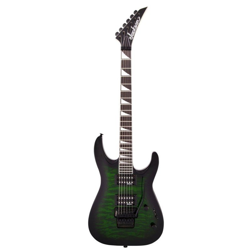 Jackson JS Series Dinky Arch Top JS32Q DKA Transparent Green Burst