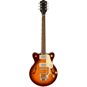 GRETSCH G2655T Streamliner CB JR DC FRGLW полуакустическая гитара, цвет темный санберст