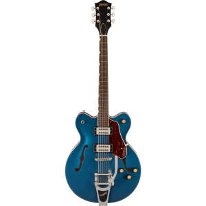 GRETSCH G2622T Streamliner CB DC DENM полуакустическая гитара, цвет синий металлик
