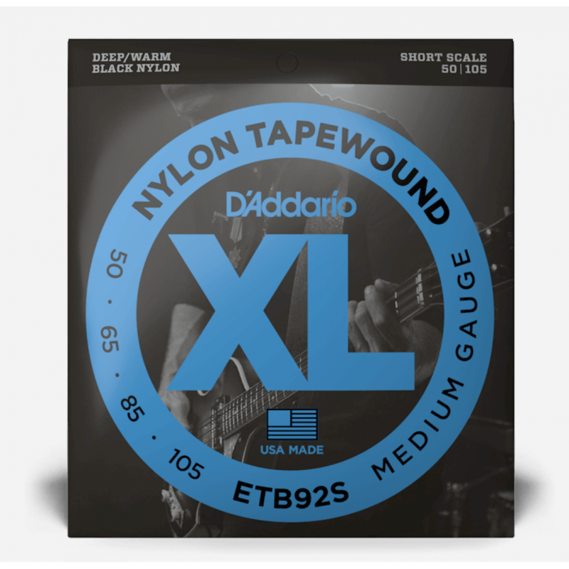 D"ADDARIO ETB92S TAPEWOUND MEDIUM 50-105 SHORT SCALE D"ADDARIO ETB92S TAPEWOUND MEDIUM 50-105 SHORT SCALE