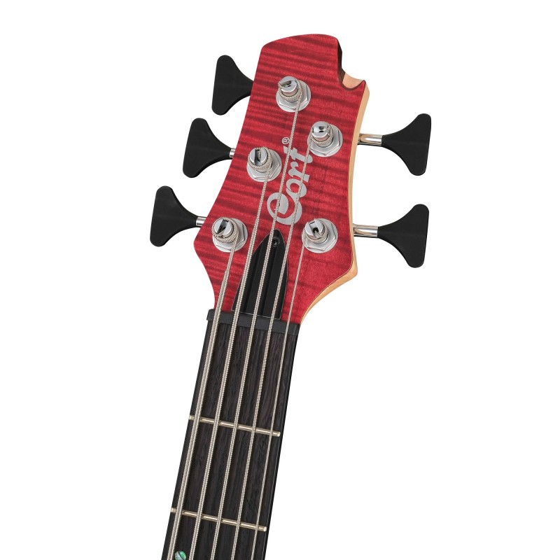 A5-Plus-FMMH-WBAG-OPBC Artisan Series Бас-гитара 5-струнная, красная, с чехлом, Cort