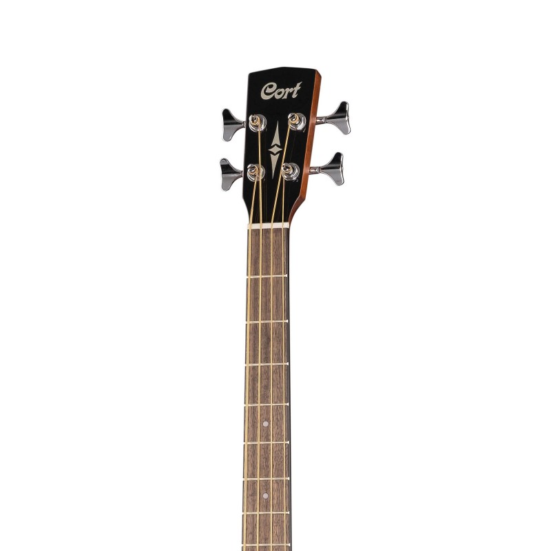 AB850F-NAT-BAG Acoustic Bass Series Электро-акустическая бас-гитара, с вырезом, цвет нат-й, Cort