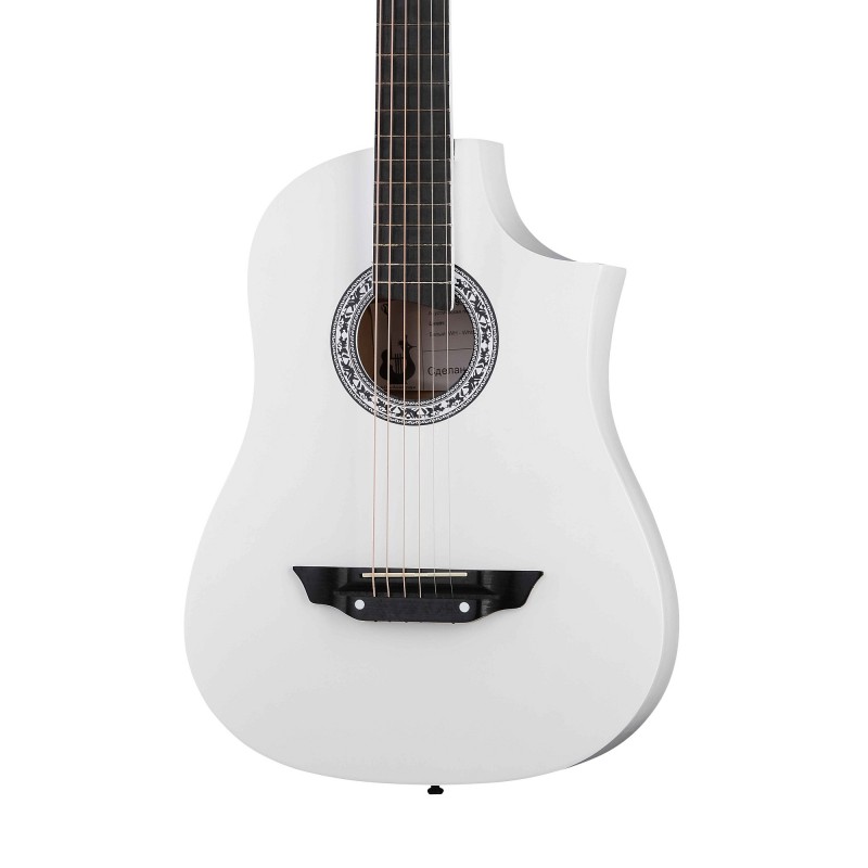 ACD-39A-513-WH Акустическая гитара, с вырезом, белая, матовая, АККОРД