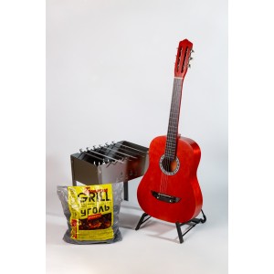 ACD-39A-93-MAH-LT Акустическая гитара, с мангалом, шампурами и углем, красное дерево, АККОРД
