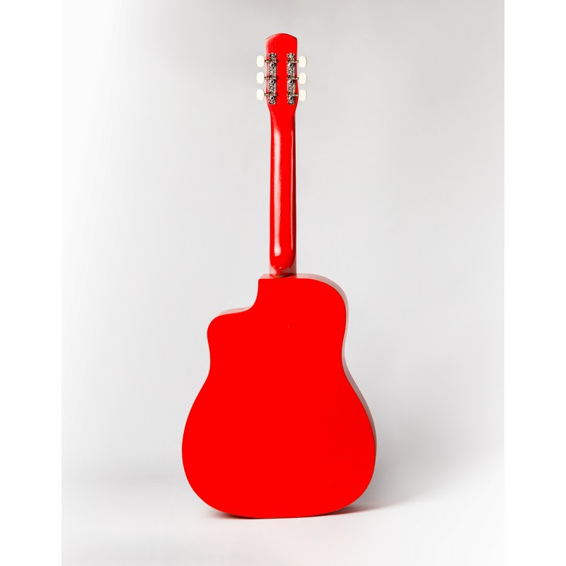 ACD-41A-79-R Акустическая гитара, с вырезом, красный санберст, АККОРД