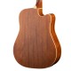 AD880CE-LH-NS Standard Series Электро-акустическая гитара, леворукая, с вырезом, Cort
