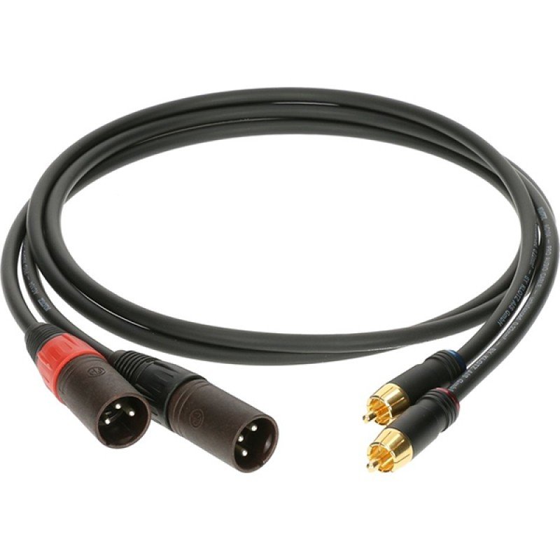 AL-RM0300 Кабель акустический RCA-XLRm, 3м, 2шт, Klotz AL-RM0300 Кабель акустический RCA-XLRm, 3м, 2шт, Klotz