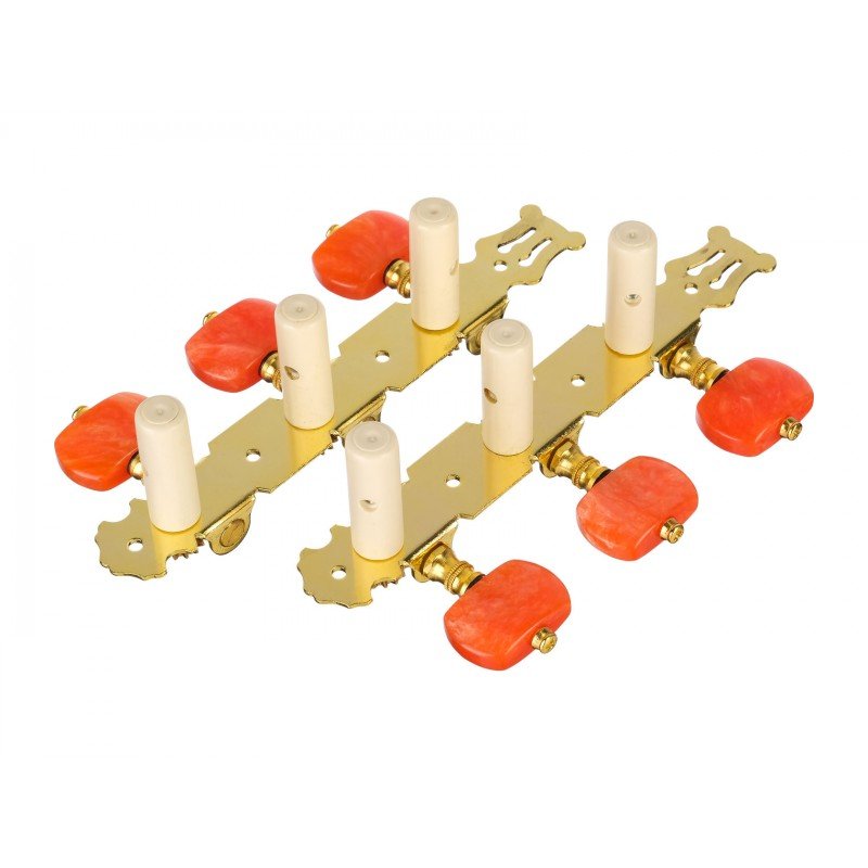 AO-020HV2P Комплект колковой механики на планке, черный/золотой, Alice