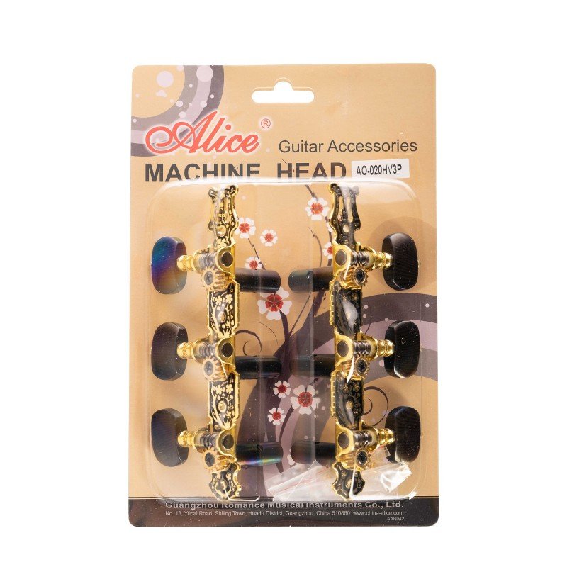 AO-020HV3P Комплект колковой механики для классической гитары Alice