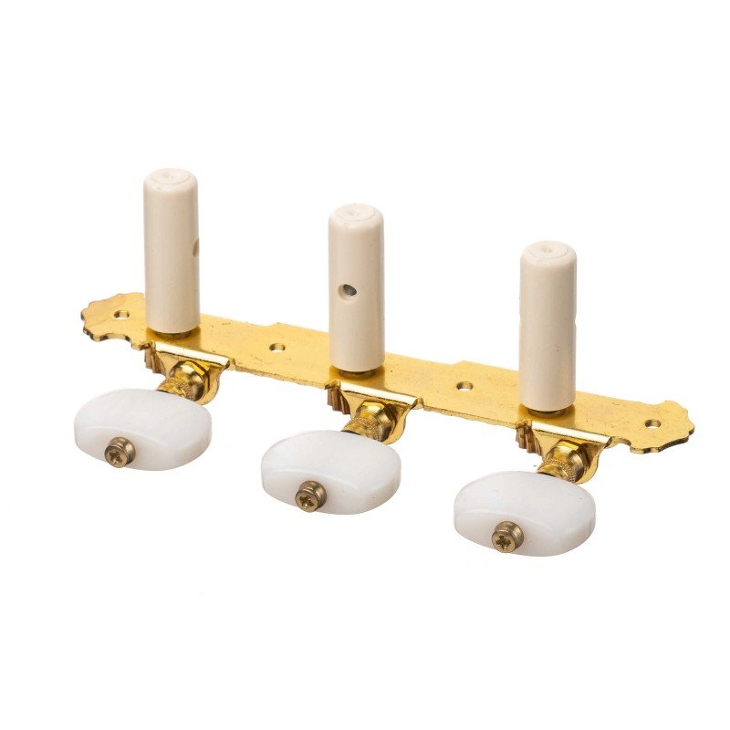 AOS-020V1P Комплект колковой механики на планке, позолоченный, 35мм, Alice