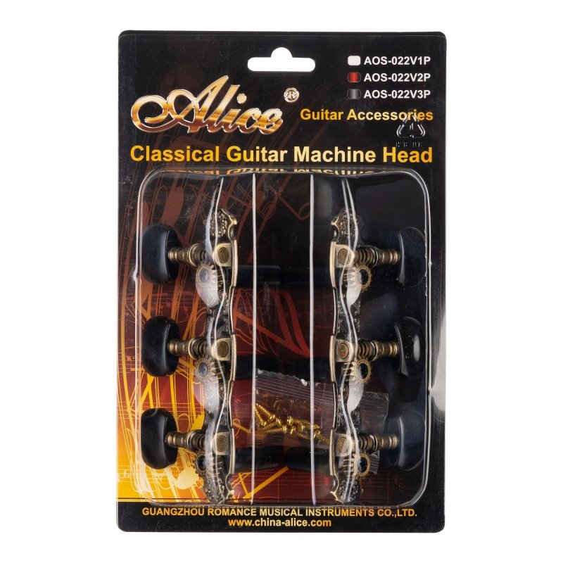 AOS-022V3P Комплект колковой механики для классической гитары, Alice