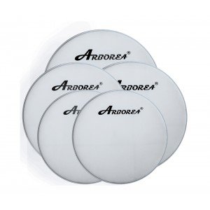 ARDLW-16 Пластик для малого и том барабана 16", белый, Arborea