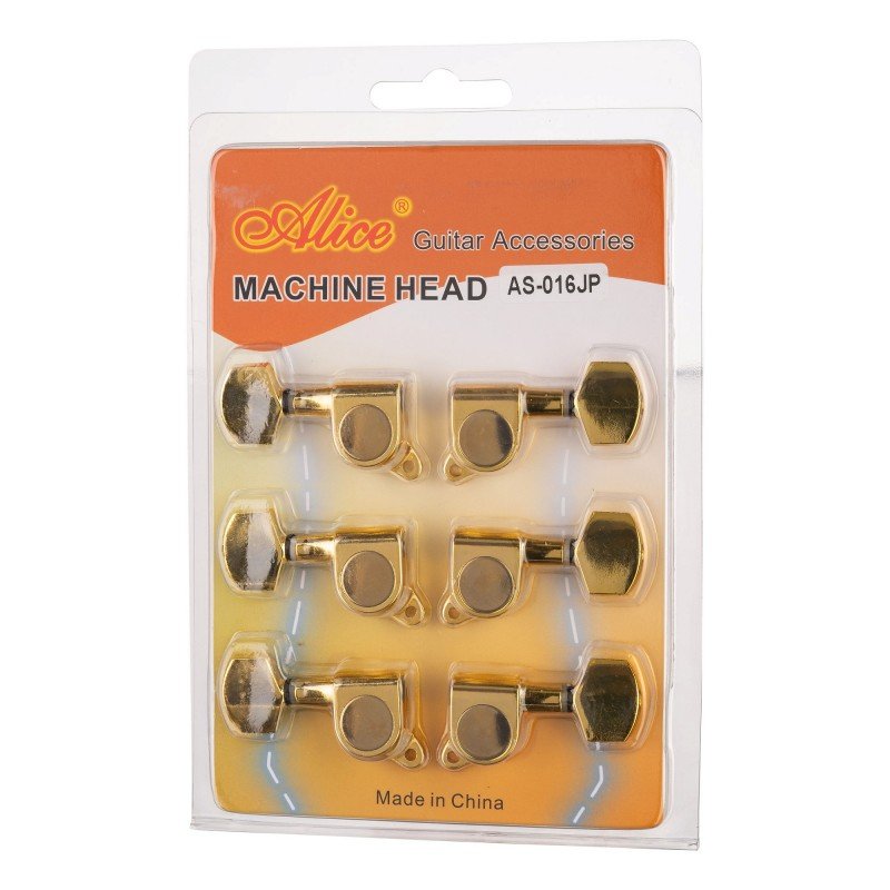 AS-016JP Комплект колков 3+3, маленький бутон, золото, Alice