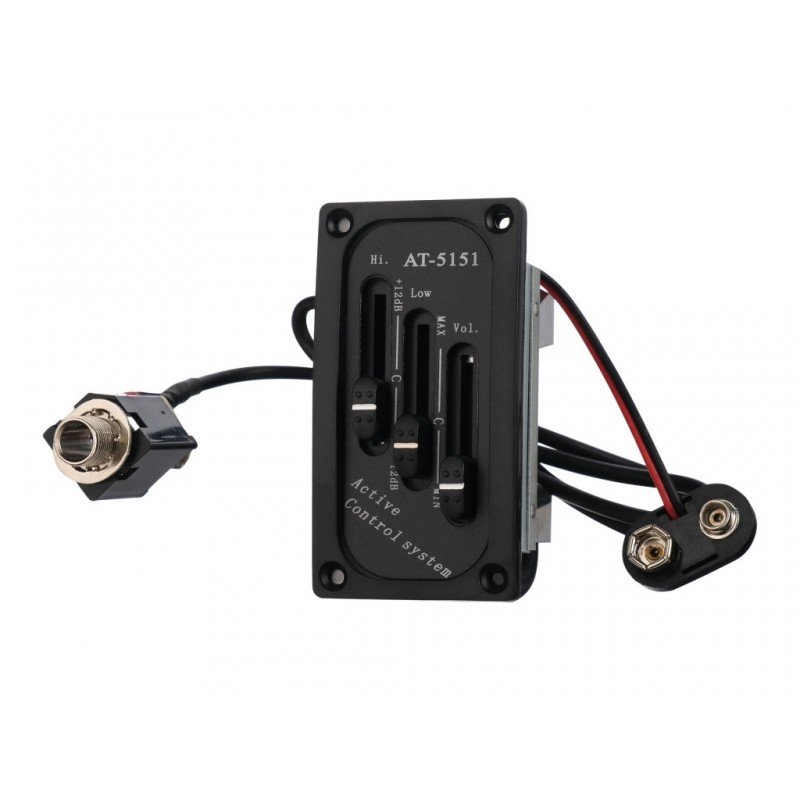 AT-5151 Звукосниматель с двухполосным эквалайзером, врезной, Belcat