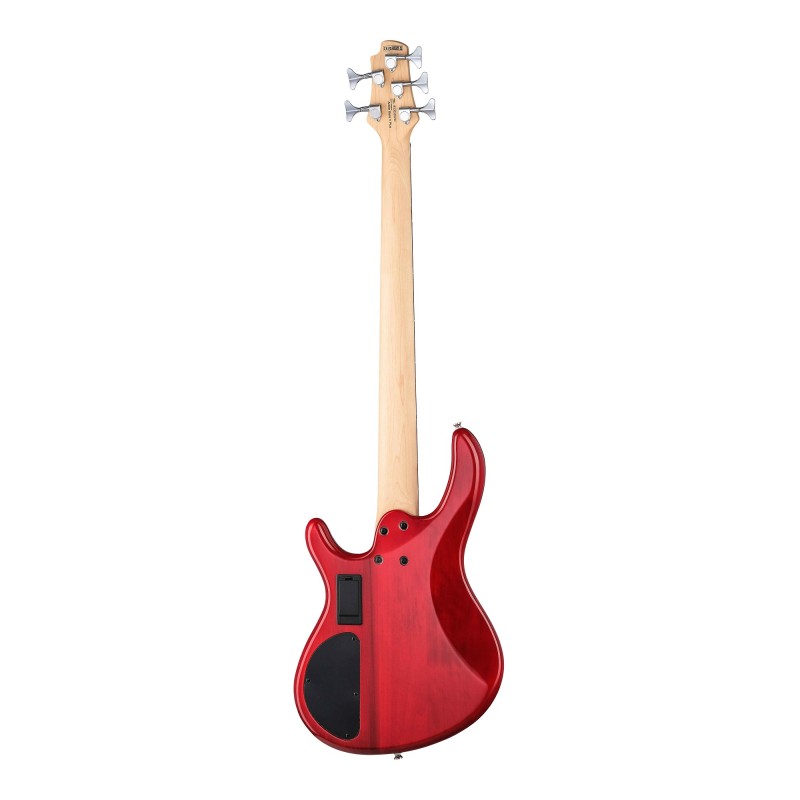 Action-Bass-V-Plus-WBAG-TR Action Series Бас-гитара 5-струнная, красная, с чехлом, Cort
