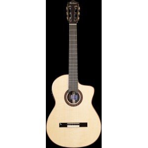 Almeria-Luthier-Rosewood Классическая гитара со звукоснимателем, с вырезом, Martinez Almeria-Luthier-Rosewood Классическая гитара со звукоснимателем, с вырезом, Martinez