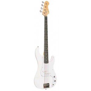 B300WH Бас-гитара, белая, Caraya