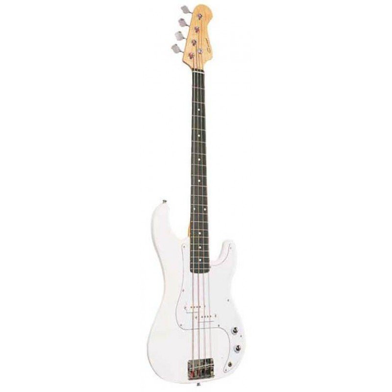 B300WH Бас-гитара, белая, Caraya