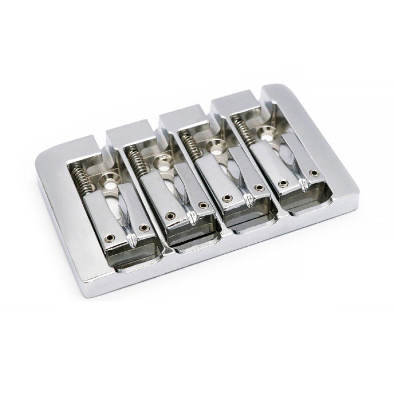 BB-08-CR Бридж (струнодержатель) бас-гитары, хром, Metallor