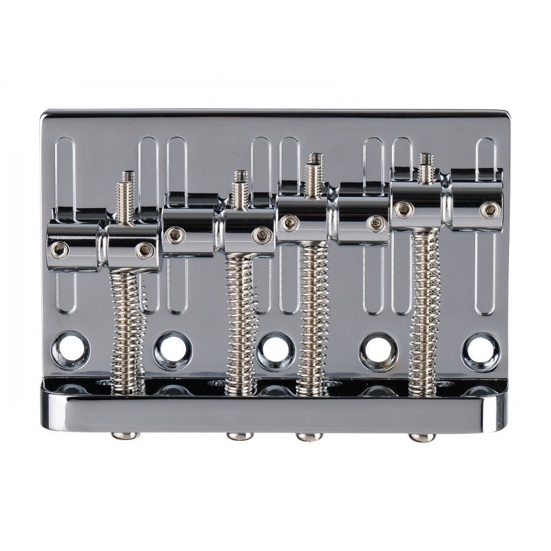 BB009-CR Бридж (струнодержатель) для бас-гитары, хром, Paxphil