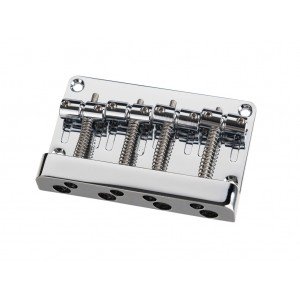 BB012-CR Бридж (струнодержатель) для бас-гитары, хром, Paxphil