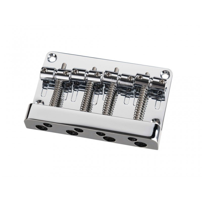 BB012-CR Бридж (струнодержатель) для бас-гитары, хром, Paxphil