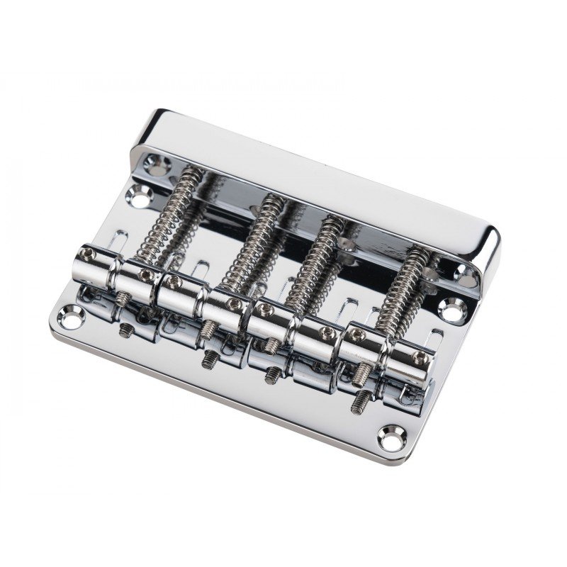 BB012-CR Бридж (струнодержатель) для бас-гитары, хром, Paxphil