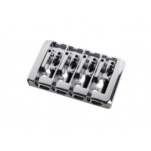 BB404-CR Бридж (струнодержатель) для бас-гитары, хром, Paxphil