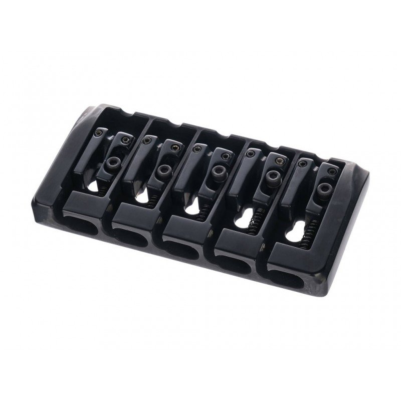 BB405-BK Бридж для 5-струнной бас-гитары, черный, Paxphil BB405-BK Бридж для 5-струнной бас-гитары, черный, Paxphil