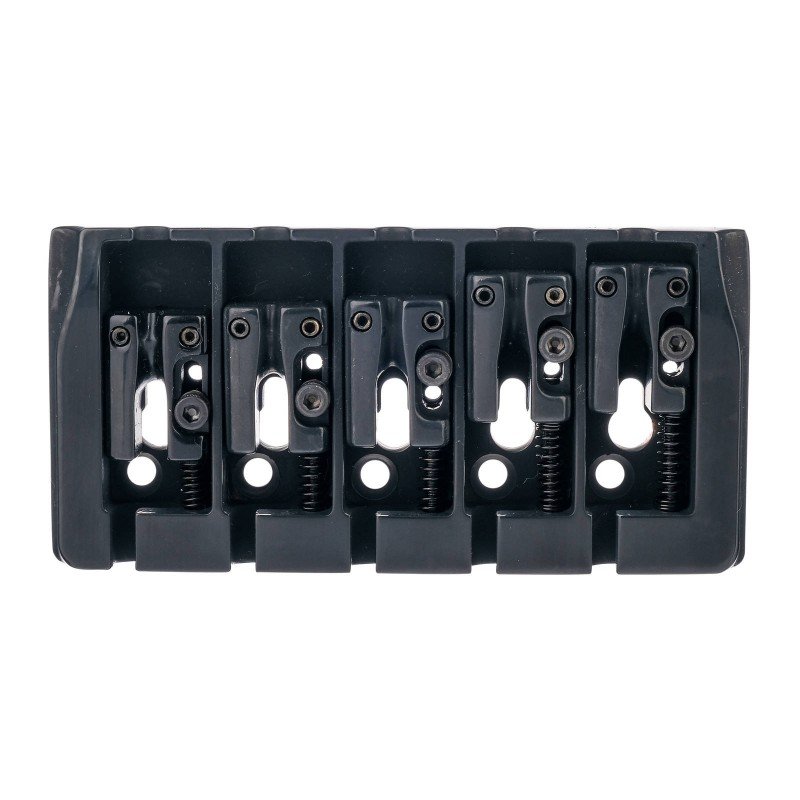 BB405-BK Бридж для 5-струнной бас-гитары, черный, Paxphil BB405-BK Бридж для 5-струнной бас-гитары, черный, Paxphil