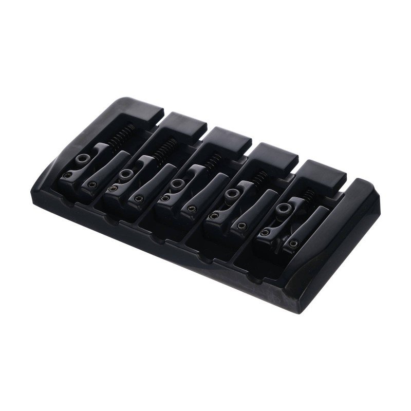 BB405-BK Бридж для 5-струнной бас-гитары, черный, Paxphil BB405-BK Бридж для 5-струнной бас-гитары, черный, Paxphil