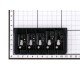 BB405-BK Бридж для 5-струнной бас-гитары, черный, Paxphil BB405-BK Бридж для 5-струнной бас-гитары, черный, Paxphil
