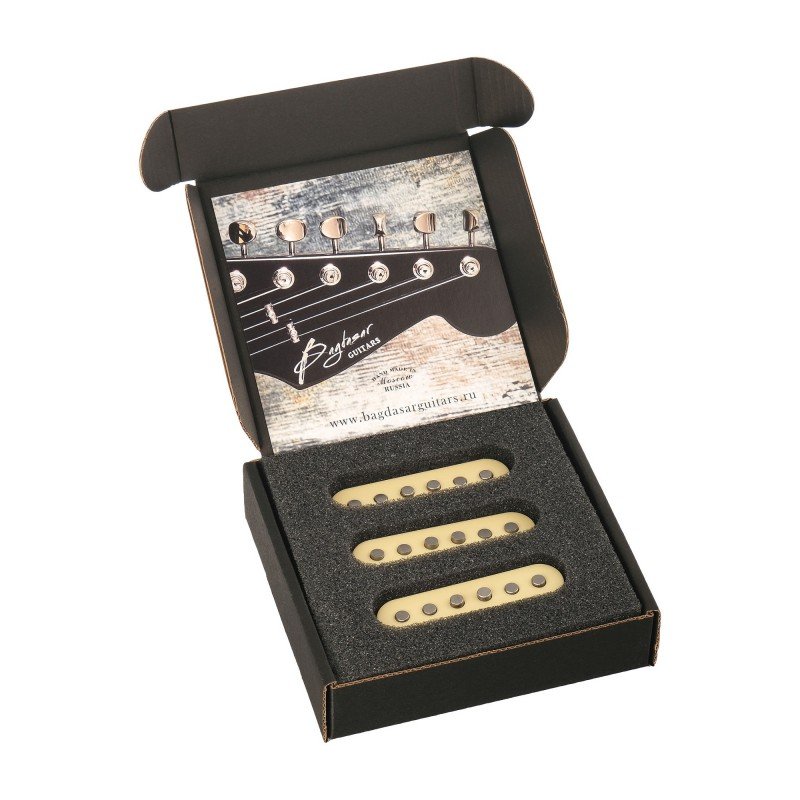 BGP401SBE True Vintage Stratocaster Комплект магнитных звукоснимателей, бежевый, Bagdasar guitars